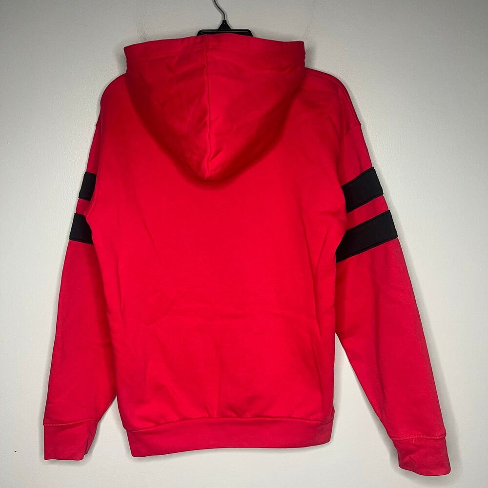 NHL Chicago Blackhawks Lace Up Hoodie Red Mens Small Embroidered Logo Sweatshirt - Picture 6 of 10